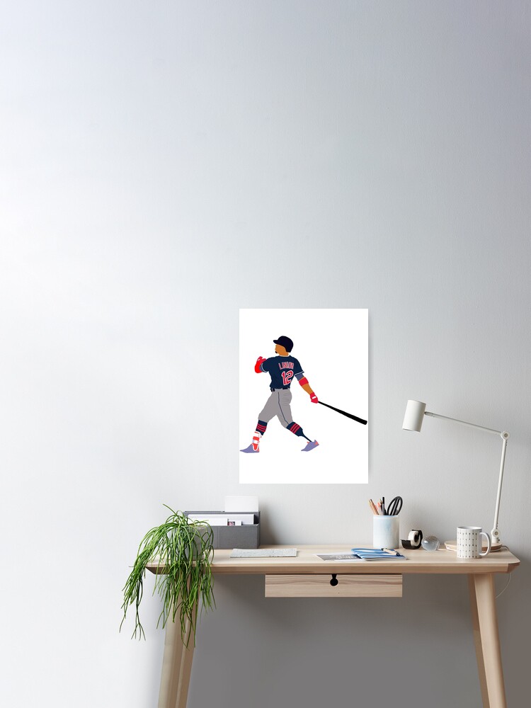 Francisco Lindor Cleveland Indians Poster Print, Baseball Player, Canvas  Art, Real Player, Francisco Lindor Decor, Posters for Wall SIZE 24''x32