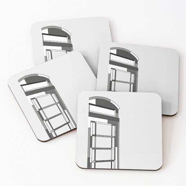 Item preview, Phone Box (London) Black/white Background- Abstract Piet Mondrian Style designed and sold by Akram96.