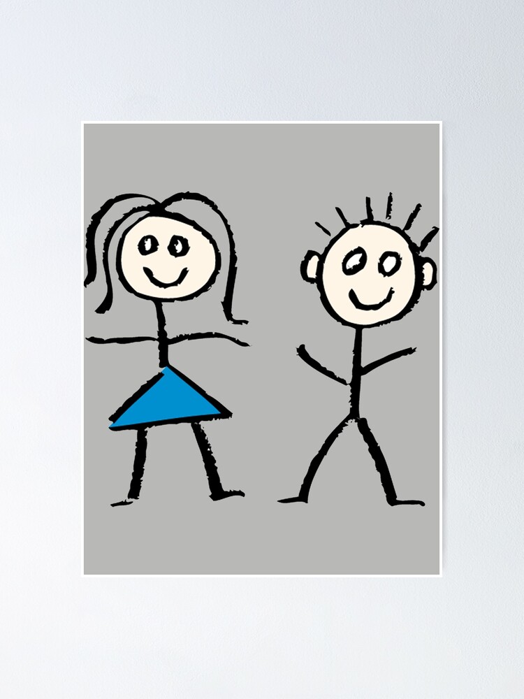 Unique stickman stick figure clipart