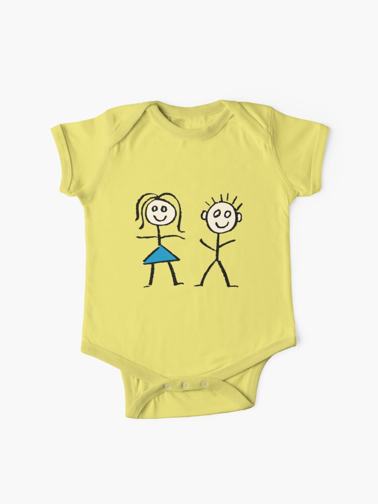 Funny Stickman T-shirt, Cute Stick Girl and Stick Boy Shirt, Stick man  Design, Funny T-shirt  Greeting Card for Sale by RedBoyShop