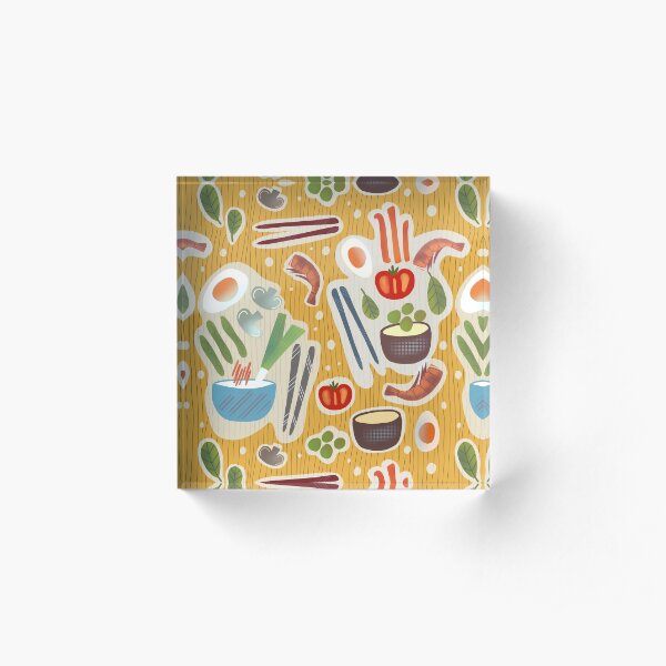 Your Noodle Bow, please! Acrylic Block