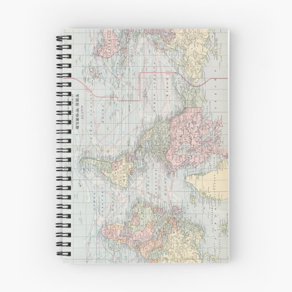 Item preview, Vintage World Map (1901) designed and sold by BravuraMedia.