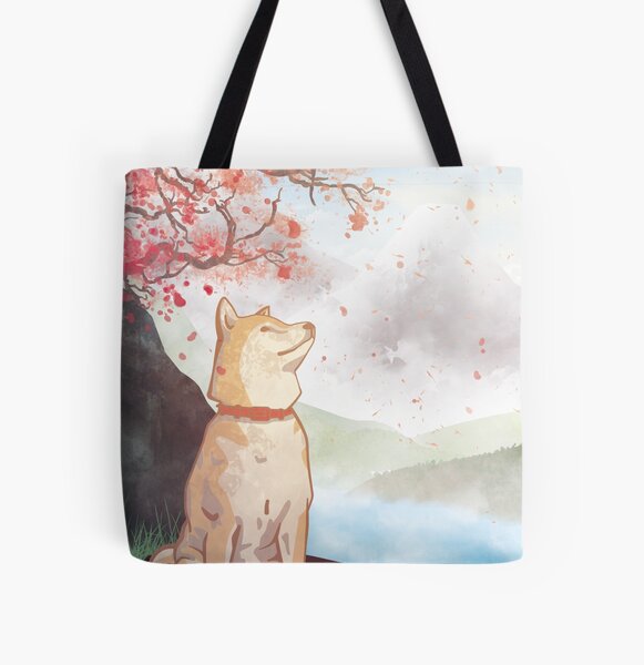 Shiba Inu All Over Print Tote Bag