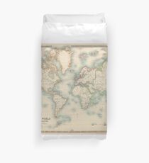 Vintage Map of The World (1911) Duvet Cover