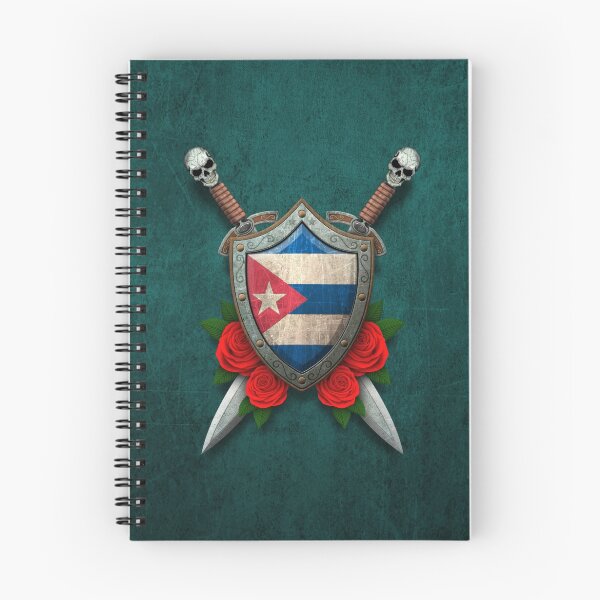 Item preview, Cuban Flag on a Worn Shield and Crossed Swords designed and sold by JeffBartels.