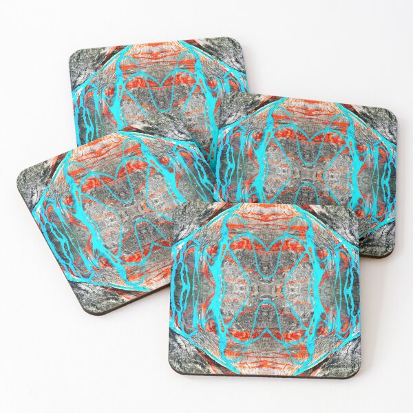 Item preview, Peinture symetrique couleurs vives fluorescentes designed and sold by Carré Comme Orange.
