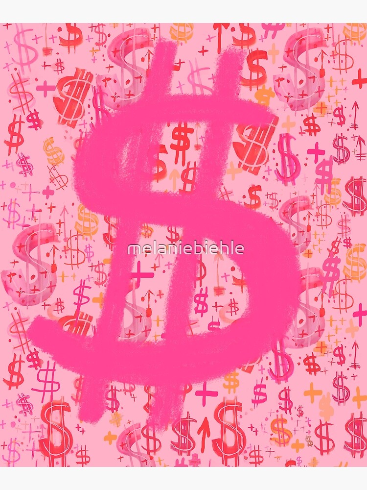 Pink Dollar Signs by melaniebiehle