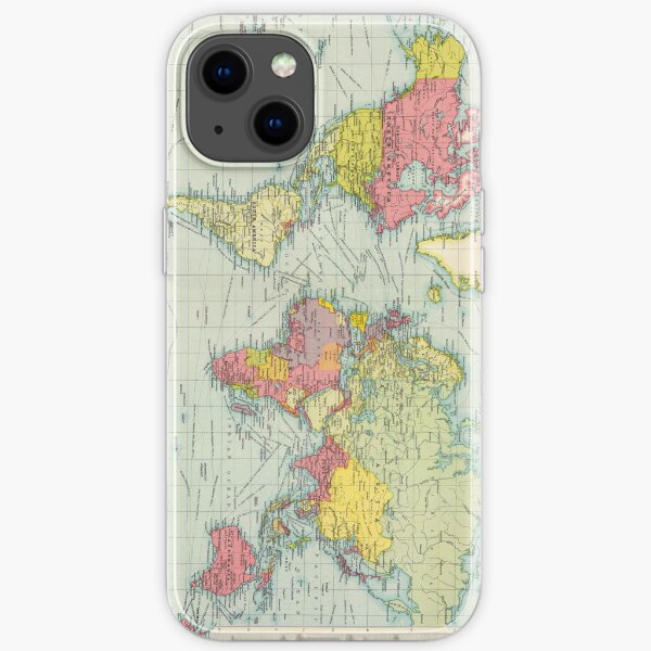Vintage politische Karte der Welt (1922) iPhone Flexible Hülle