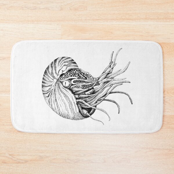 Item preview, Black/White Line Nautilus designed and sold by ShaundraSchultz.