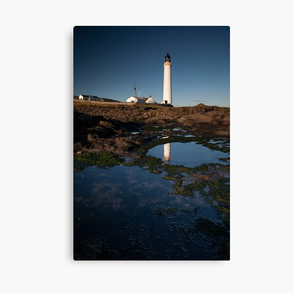rockpools, scurdie ness lighthouse Canvas Print