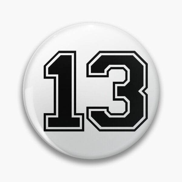 Item preview, Varsity Team Sports Uniform Number #13 - Black designed and sold by RiplMedia.