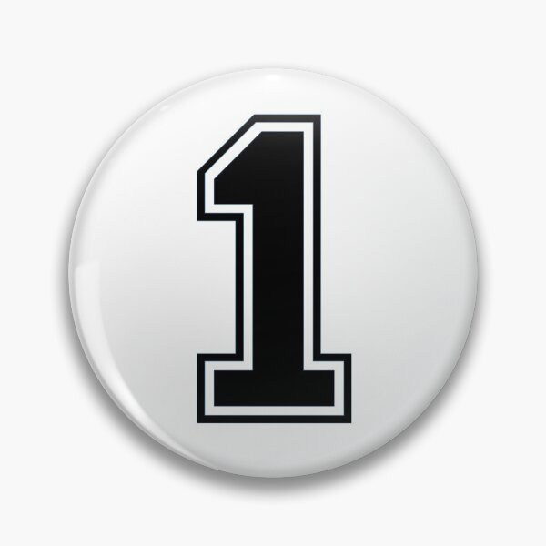 Item preview, Varsity Team Sports Uniform Number #1 - Black designed and sold by RiplMedia.