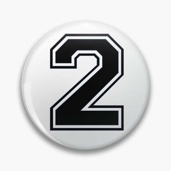 Item preview, Varsity Team Sports Uniform Number #2 - Black designed and sold by RiplMedia.