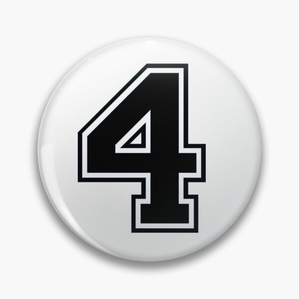 Item preview, Varsity Team Sports Uniform Number #4 - Black designed and sold by RiplMedia.