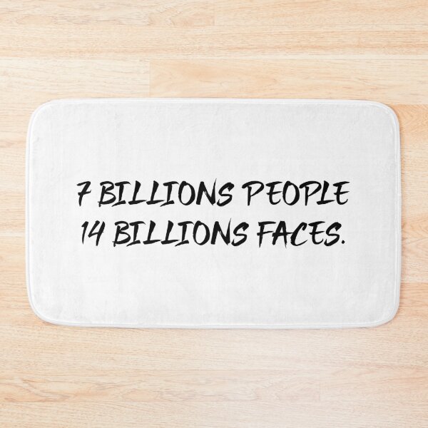 Item preview, 7 billions people 14 billions face designed and sold by motivation4you.