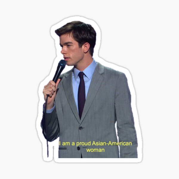 Vista previa del artículo con la obra «Pegatina John Mulaney», diseñado y vendido por Oashleym.