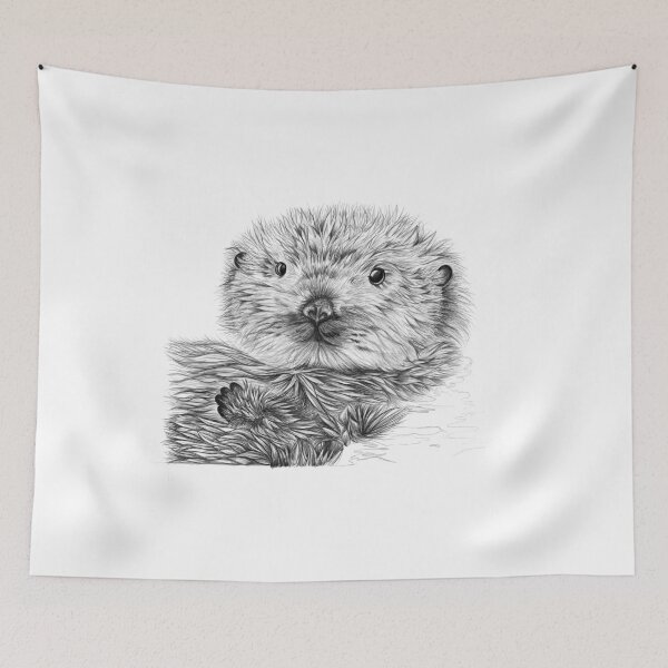 Item preview, Black/White Sea Otter designed and sold by ShaundraSchultz.