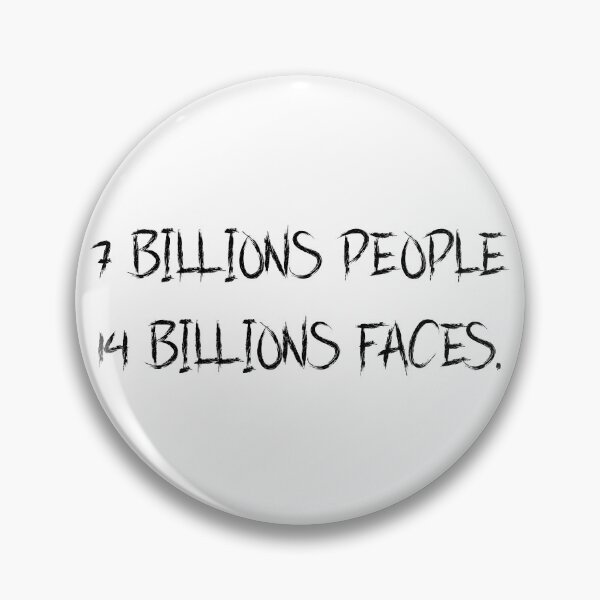 Item preview, 7 billions people 14 billions face designed and sold by motivation4you.