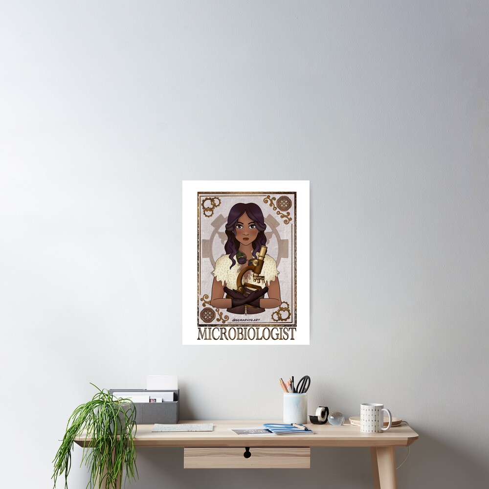 Microbiologist (SteamPunk Art) Poster