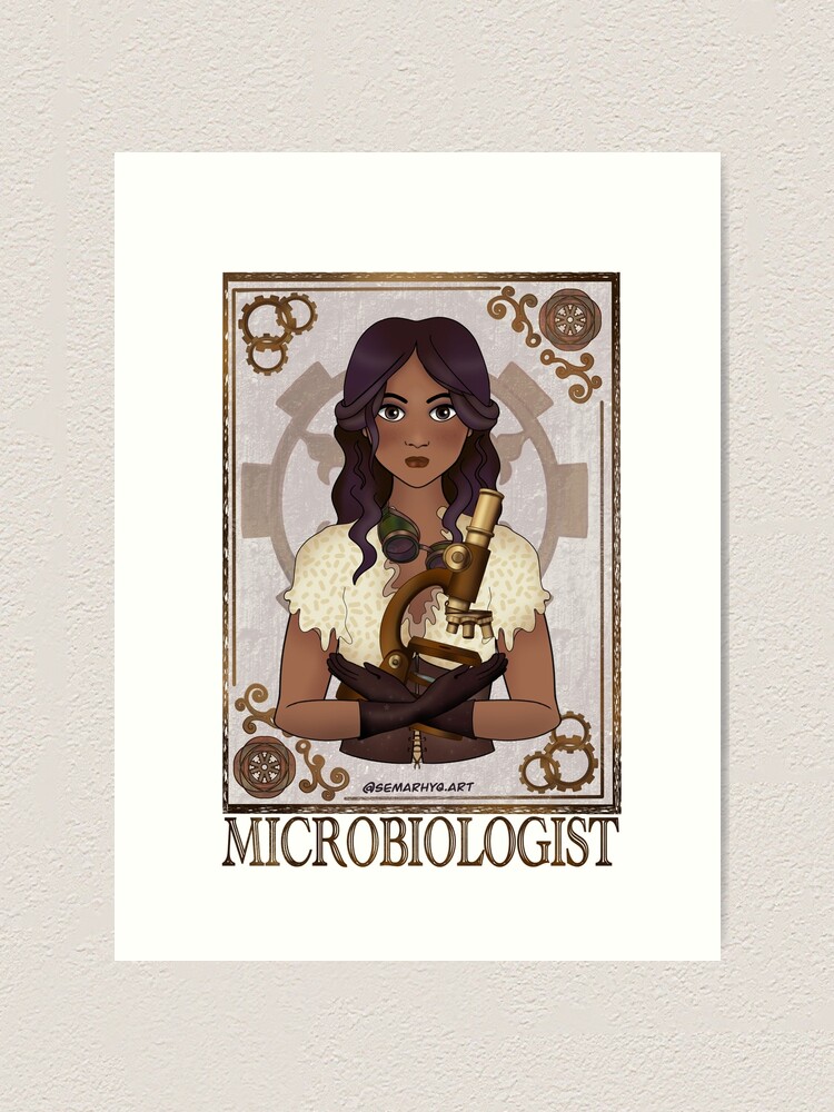Alternate view of Microbiologist (SteamPunk Art) Art Print