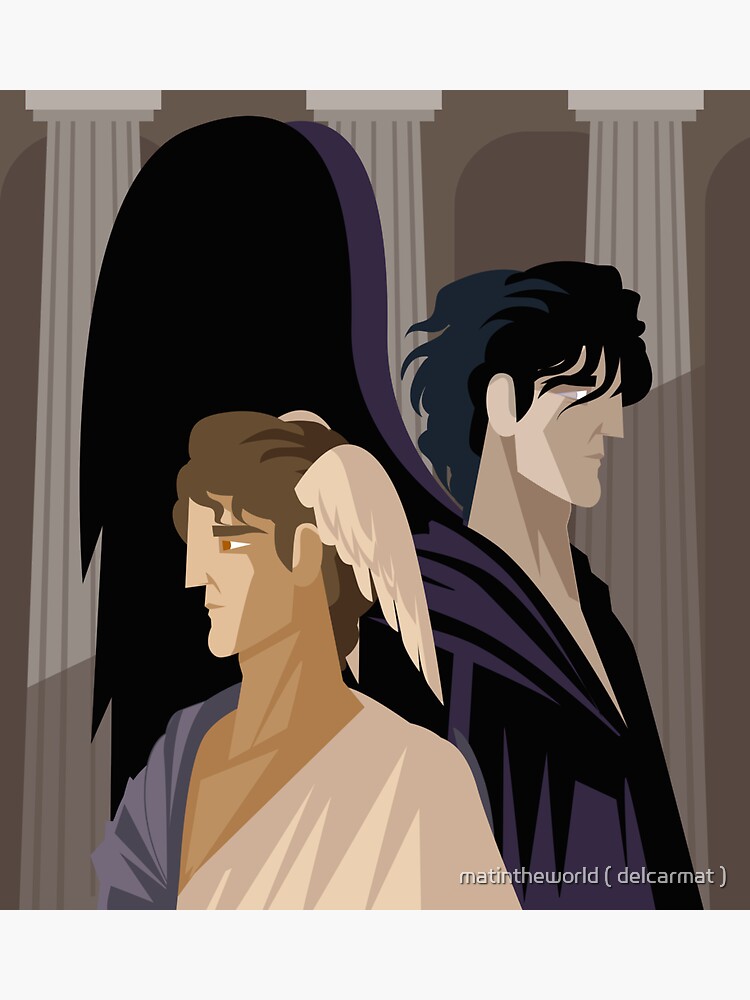 "hypnos and thanatos twin greek mythology gods" Sticker for Sale by