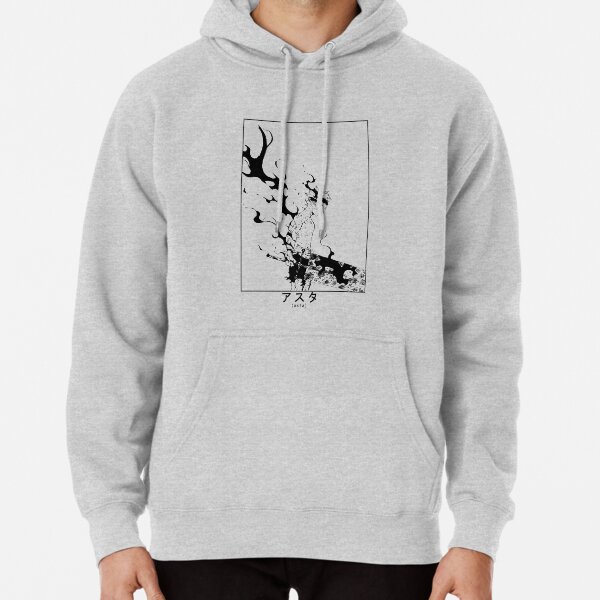 Asta Demon Forma Trébol Negro Sudadera con capucha