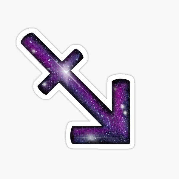 Sagittarius Galaxy Zodiac Sticker Sticker