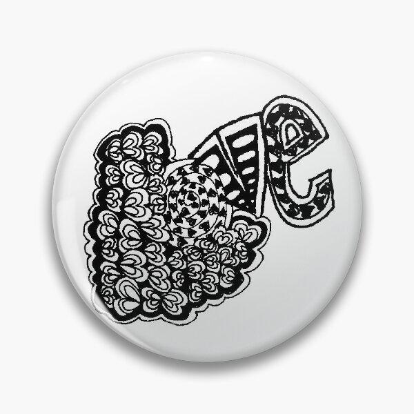 Item preview, Zentangle Love designed and sold by cschrock.