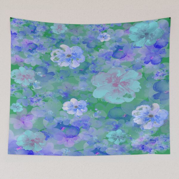 Item preview, Blue colored translucent flower design,decoration,interior,accessories,nature designed and sold by jayne0524.
