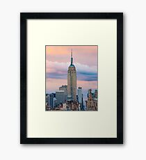 Empire State Cotton Candy Framed Print