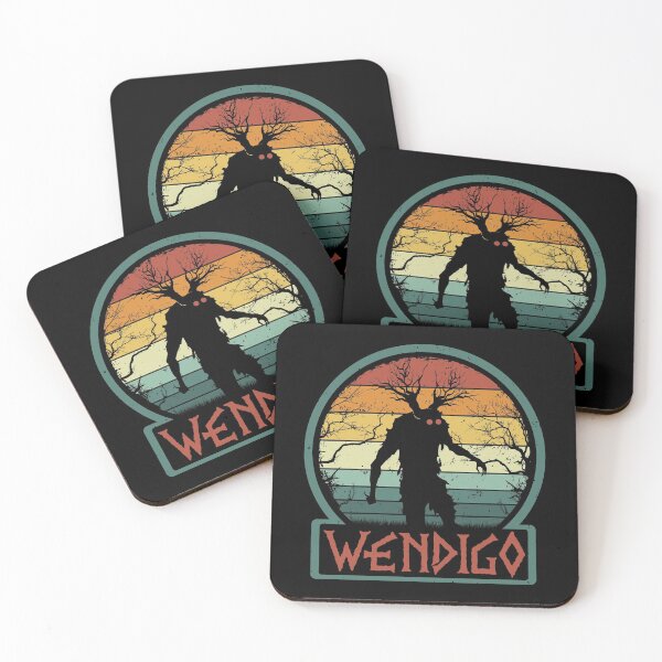 Artikelvorschau, Wendigo - Retro Vintage Algonquian Cryptid Monster Geschenk entworfen und verkauft von NatIntrovertSoc.