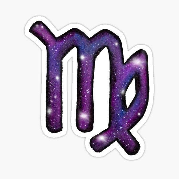 Virgo Galaxy Zodiac Sticker Sticker