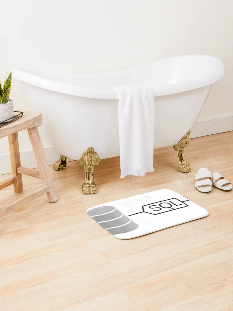 Thumbnail 2 of 6, Bath Mat, SQL Injection designed and sold by chonerd.