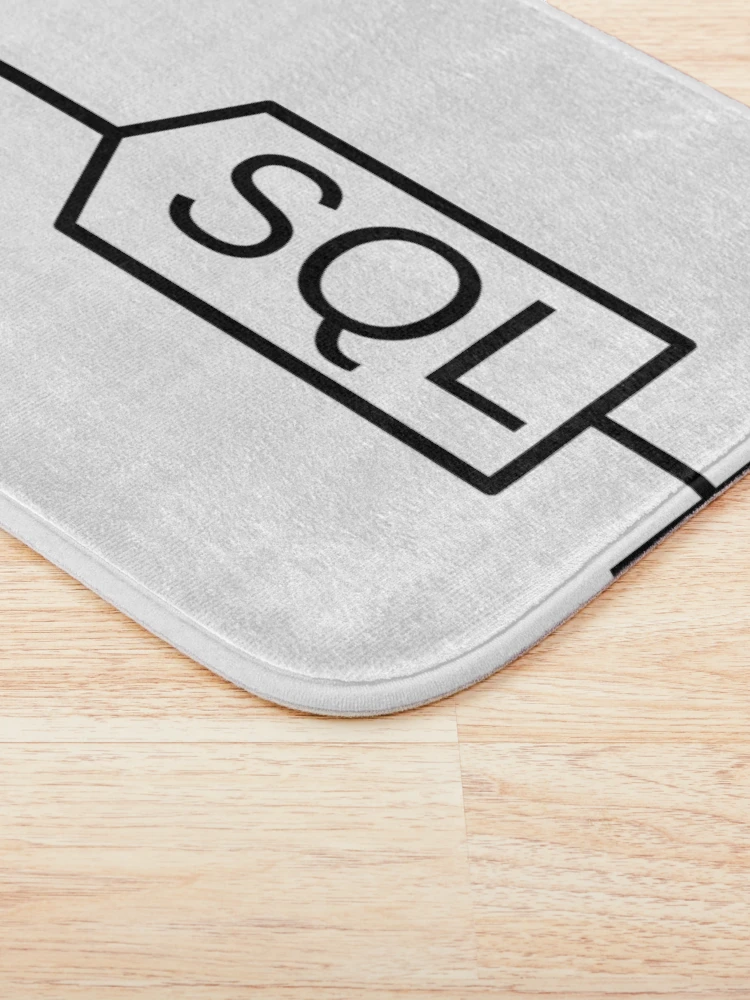 Thumbnail 3 of 6, Bath Mat, SQL Injection designed and sold by chonerd.