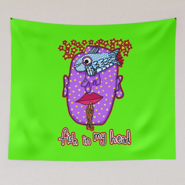 Item preview, Fish In My Head designed and sold by RUNICJOHN.