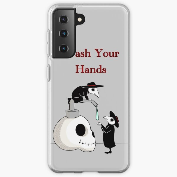 Wash your Hands! Plague doctors. Samsung Galaxy Soft Case