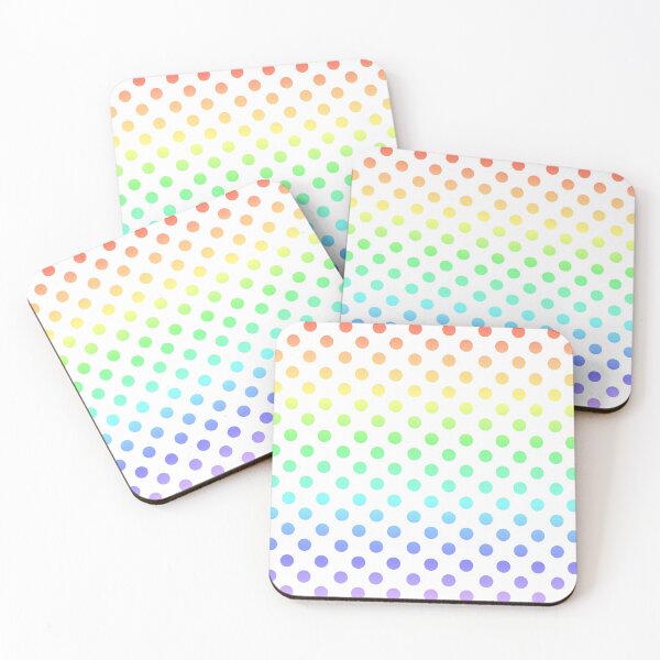 Item preview, Polka Dots - Rainbow Gradient on White designed and sold by TheFrostedDonut.