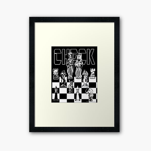 Check Framed Art Print