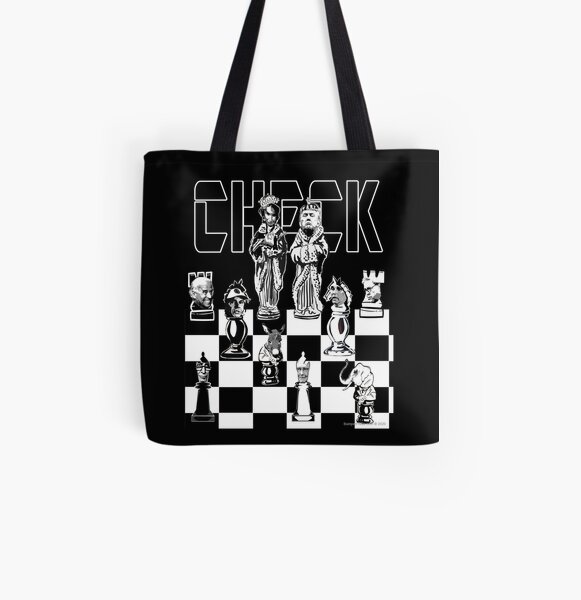Check All Over Print Tote Bag