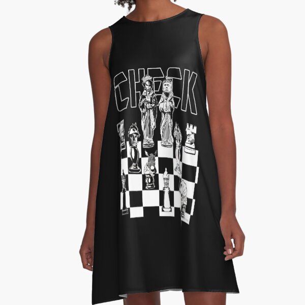 Check A-Line Dress