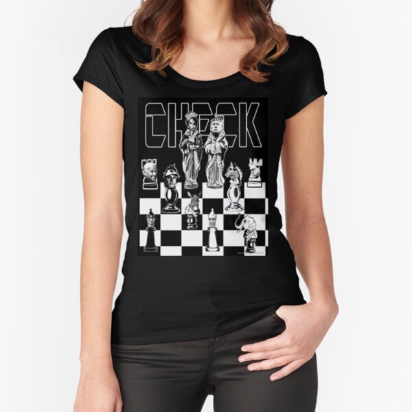 Check Fitted Scoop T-Shirt