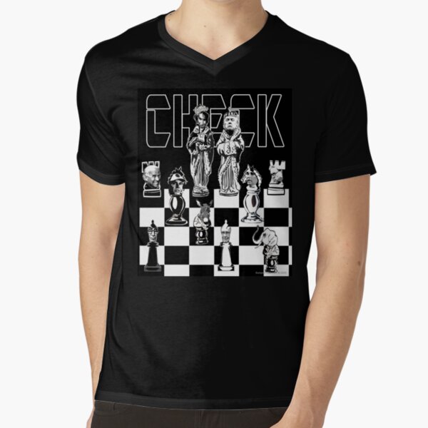 Check V-Neck T-Shirt