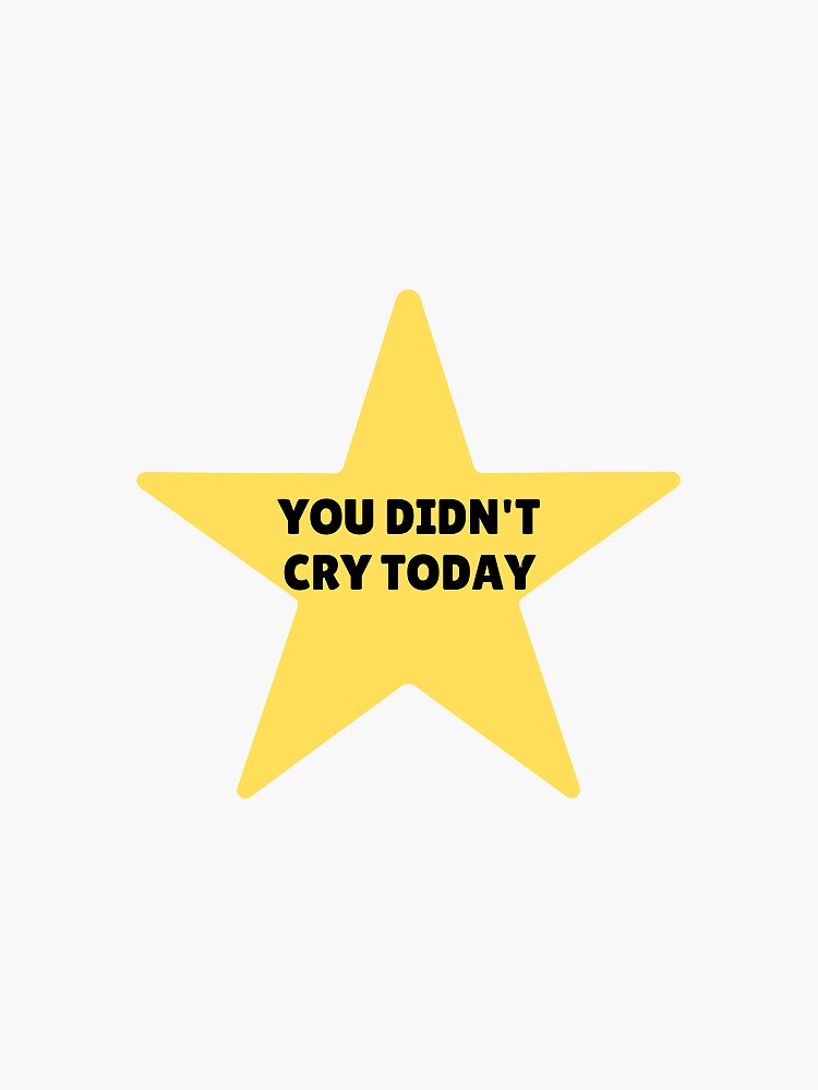 You Sure Did That Thing Gold Star Sticker for Sale by