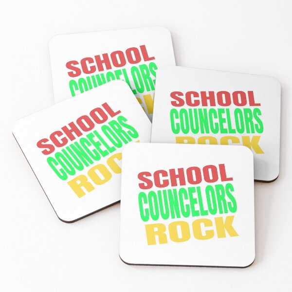 Item preview, School Counselors Rock Cute Guidance Counselor Gift design designed and sold by RedmonsDesigns.