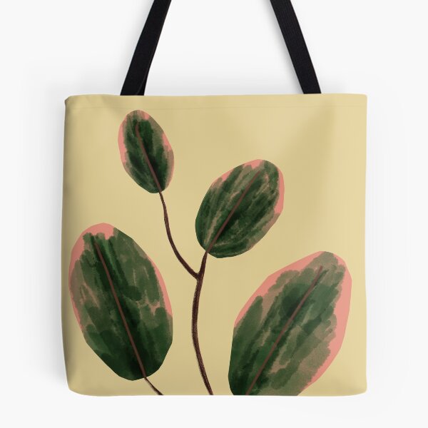 Item preview, Rubber Fig Houseplant Illustration  designed and sold by paintingoctober.