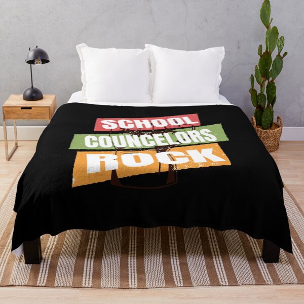 Item preview, School Counselors Rock Cute Guidance Counselor Gift graphic designed and sold by RedmonsDesigns.