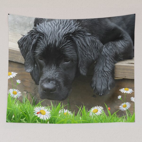 Item preview, Appreciate the Little Things - Black Lab & Ladybug designed and sold by BlackDogArtJudy.