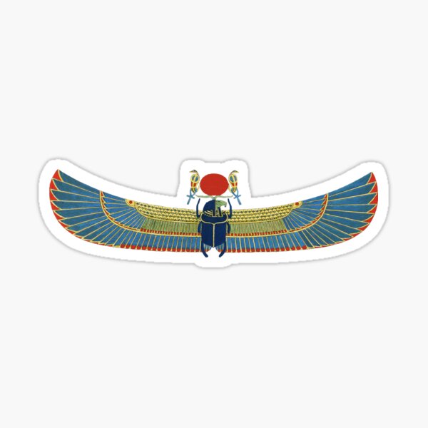 Item preview, Winged scarab Egyptian god Khnum designed and sold by WillowNox7.