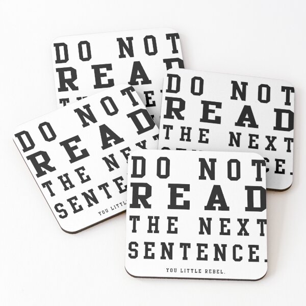 Item preview, Do Not Read The Next Sentence designed and sold by xagta10.