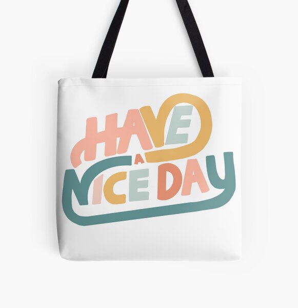 Happiness Is A Day At The Pool Recycled Canvas Tote Bag